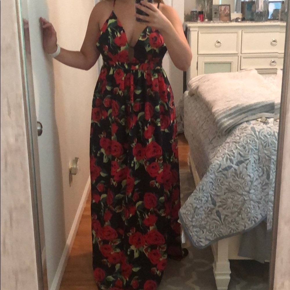 long floral rose maxi - Picture 4 of 5